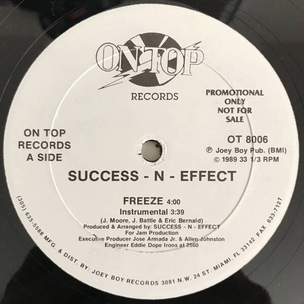 Success - N - Effect - Freeze / Roll It Up (USオリジナル/レアミドル)