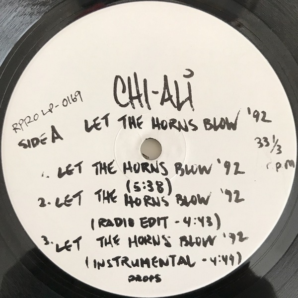 Chi-Ali - Let The Horns Blow '92 / Funky Lemonade '92 (USオリジナル/プロモオンリー/Promo/ニュースクール)