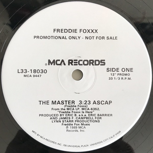 Freddie Foxxx - The Master (USオリジナル/プロモ/Promo/ニュースクール)