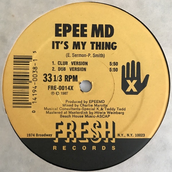EPEE MD - It's My Thing / You're A Customer (USオリジナル/ミドル)