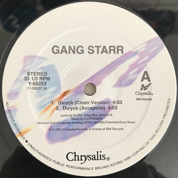 Gang Starr - DWYCK (USオリジナル/ニュースクール)