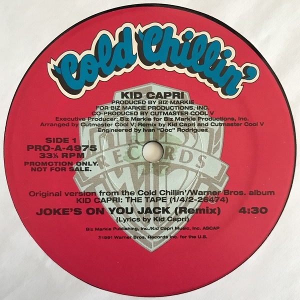 Kid Capri - Joke's On You Jack (Remix) プロモオンリーリミックス