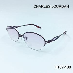 CHARLES JOURDAN シャルルジョルダン　CJS-7533U サングラス　ワインレッド　ハーフリム 眼鏡