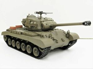 【塗装済み完成品 赤外線バトルシステム付 対戦可能】HengLong Ver.7.0 2.4GHz 1/16 戦車ラジコン M26 パーシング ☆3838-1