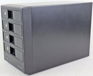 S◎ジャンク品◎PC周辺機器 HDDケース『裸族のインテリジェントビルNAS CRIB35NAS』 センチュリー/CENTURY SATA HDDを4台搭載可能