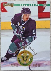 P◎中古品◎『DONRUSS PRESS PROOF Paul Kariya FIRST 2,000 PRINTED』 ポール・カリヤ マイティダックス NHL NHLPA アイスホッケー