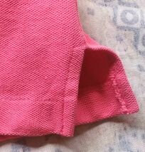 SPALDING 半袖ポロシャツ Ｌサイズ 濃ピンク色系 トップス メンズ シャツ スポルディング ピンク used_画像7