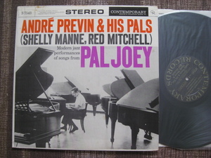 ★ANDRE PREVIN ＆ HIS PALS♪PAL JOEY★CONTEMPORARY S 7543★DG★US盤★LP★