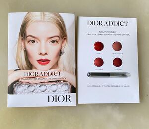 新品未使用 Dior ADDICT ディオール アディクト 口紅 リップ サンプル 4色入り 紅筆付き