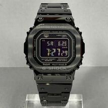 良品 G-SHOCK GMW-B5000GD-1JF タフソーラー 電波受信 電波ソーラー マルチバンド6 Bluetooth対応 フルメタル ブラック メタルバンド_画像5