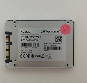 使用時間12897時間　TRANSCEND SSD 128.0GB フォーマット（初期化）は済み　動作確認済み 　S23