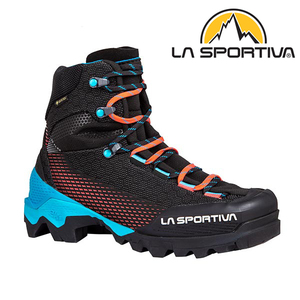 最新モデル【LA SPORTIVA ラ・スポルティバ/W's AEQUILIBRIUM ST GTX/ウィメンズ エクイリビウム/ブラック×ハイビスカス/EU38】mtrフット