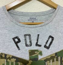 Ralph Lauren ラルフローレン カモフラージュ刺繍 半袖プリントTシャツ ボーイズサイズ M_画像3