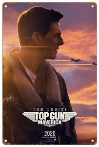 【Top Gun:Maverick/トップガン マーヴェリック】トム・クルーズ/Tom Cruise/ピート・ミッチェル/Pete Mitchell/ブリキ看板-20