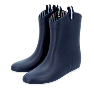 * NAVY * M(23-23.5cm) rain boots lady's stylish mail order boots winter boots snow boots engineer boots rain shoes 