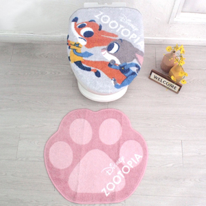 * Zoo to Piaa toilet mat set stylish mail order toilet cover cover 2 point set character adult lovely Disney Disney pudding se