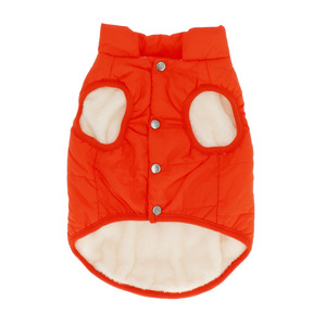 * orange * XXL size pet clothes autumn winter down mail order lovely protection against cold dog winter clothes autumn winter warm medium sized dog medium sized cotton inside lining boa Lead through . hole attaching 