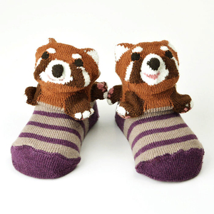 *resa- Panda purple * XS(9-12cm) baby socks mail order socks hedgehog hedgehog .. lion ......resa- bread 