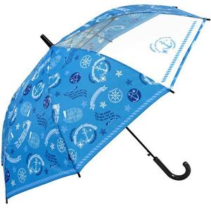 * 1364. якорь голубой зонт ребенок Jump зонт модный одним движением Kids легкий ... детский ученик начальной школы мужчина . мужчина 55cm симпатичный gla