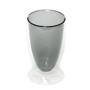 ☆ グレー 耐熱ガラス コップ 二重 通販 二重グラス ガラスコップ おしゃれ かわいい 色付き 耐熱グラス 電子レンジ対応 耐熱二層ガラス