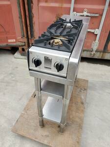 M1681-1 mountain hill metal corporation SK-5-TG 2. desk-top cookstove 2019 year made W205×D545×H155/W250×D750×H785 13A/ city gas eat and drink shop / kitchen / store / business use 