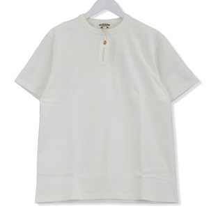 未使用 GLADHAND グラッドハンド 22SS 半袖Tシャツ R-01 ROYAL コットン クルーネック 日本製 ホワイト 白 M 70013425