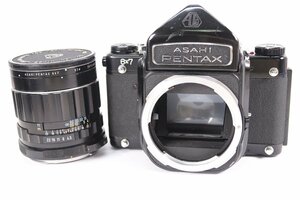 PENTAX ペンタックス 6×7 中判 フィルムカメラ + SUPER-MULTI-COATED TAKUMAR/6×7 F4.5 75mm 単焦点レンズ 38508-Y