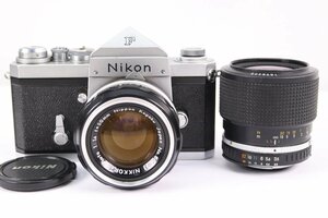 NIKON ニコン F アイレベル 一眼レフ フィルムカメラ + NIKKOR-S F1.4 50mm 単焦点レンズ + SERIES E ZOOM 36-72mm F3.5 38586-Y