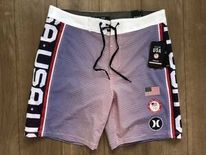 Недоступно в Японии Hurley Harley Board Shorts Olympics USA 30