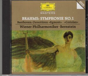 BRAHMS SYMPHONIE NR.1 BEETHOVEN 2 OUVERTUREN WIENER PHILHARMONIKER BERNSTEIN 