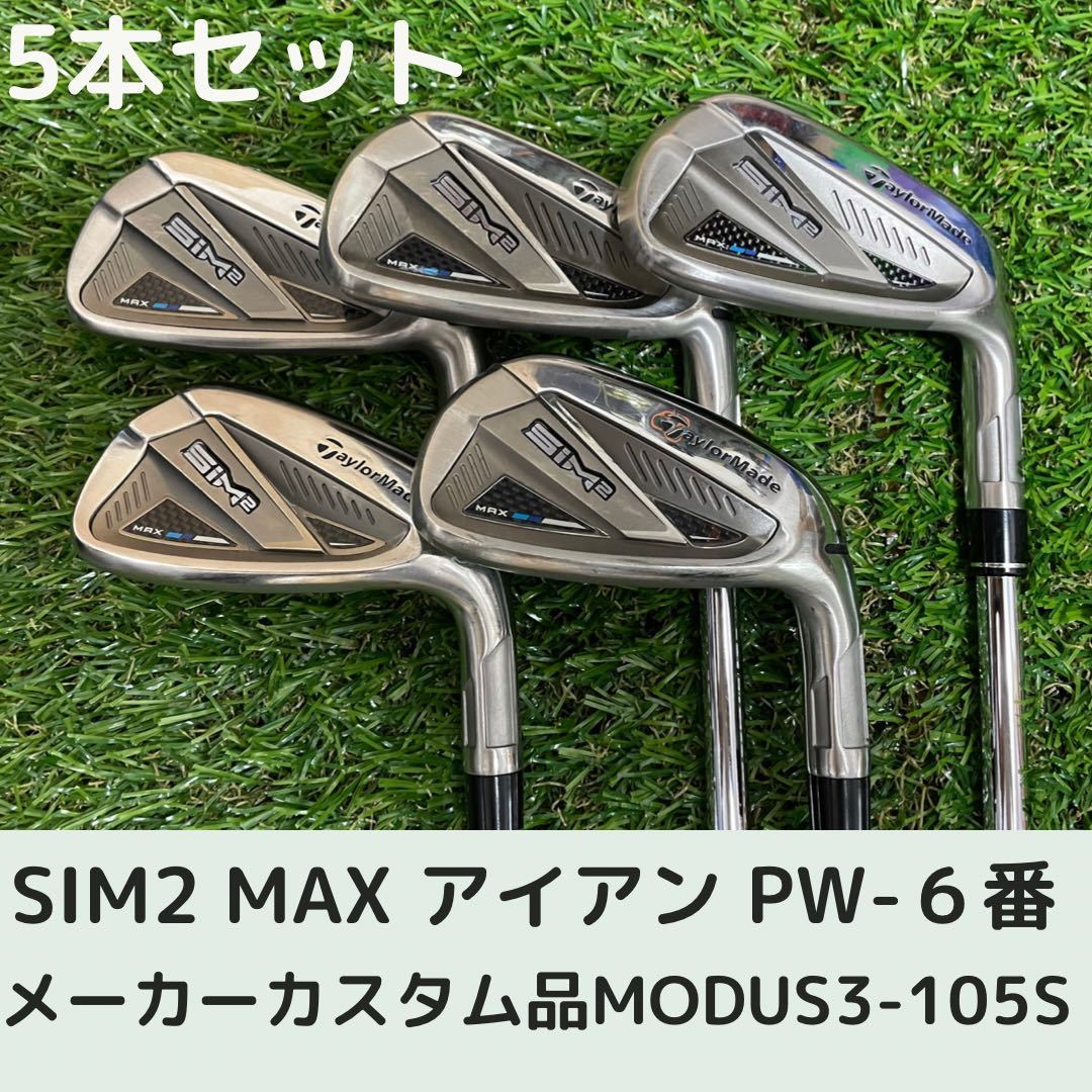 テーラーメイド SIM2 MAX アイアン 5本セット [TENSEI BLUE TM60 ...