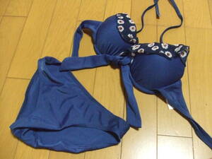  blue group * lady's * swimsuit bikini wire have size M B69