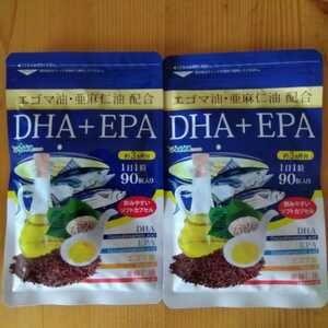 EPA DHA アマニ油 えごま油 90粒 3ヶ月分×２