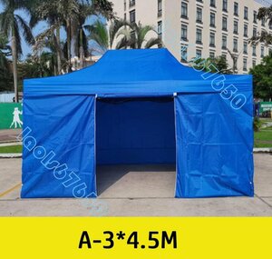  steel frame 4 surface transparent cloth tent outdoors folding sunshade Canopy four . festival Event umbrella tarp tent A-3*4.5M