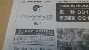 全国高校野球100回大会特集記事【北海道100年の戦いの歴史】【県別1世紀ベストゲーム10】説明参照　BKHY【コピー発送希望者→説明必読願】