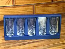 ミニタンブラー カットグラス 一口サイズ ビール 冷酒 ウイスキー スコッチ 梅酒 焼酎 5個セット ガラス ショットグラス_画像1