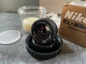 未使用品！ニコン Nikon EL-Nikkor 50mm f/2.8 引き伸ばしレンズ▼ケース箱付き