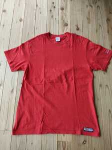 HESTRA ヘストラ　Tシャツ 赤色ボディ　バックプリント　XLサイズ　グローブ　スキー