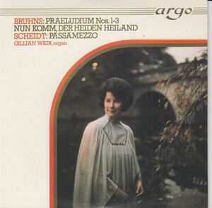 [CD/Argo]N.ブルーンス(1665-1697):前奏曲ト長調&前奏曲ホ短調「大」&前奏曲ホ短調「小」他/G.ウィーア(org) 1974.3