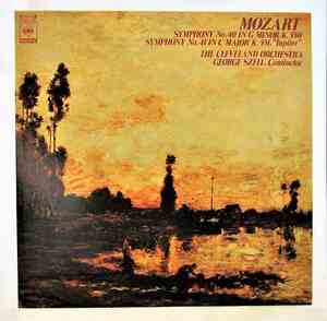 モーツァルト 交響曲第40番 41番ジュピター ジョージセル クリーヴランド管弦楽団 中古レコード LP 20220708