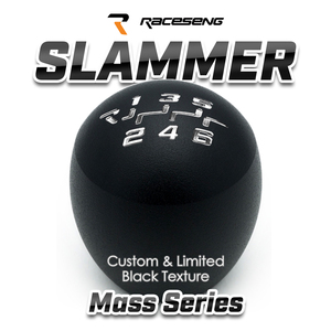 RACESENG：レースセング：SLAMMER（スラマー）GATE1（6速左上R）ブラックテクスチャ ：ステンレス製：635g