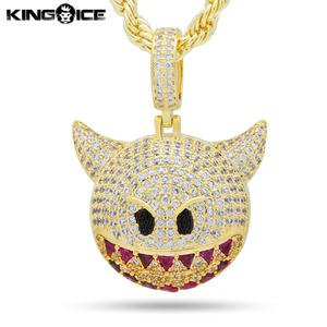 【ワンサイズ】King Ice キングアイス ネックレス デビルモチーフ ゴールド 14K Gold Devil Emoji Necklace メンズ アクセサリー