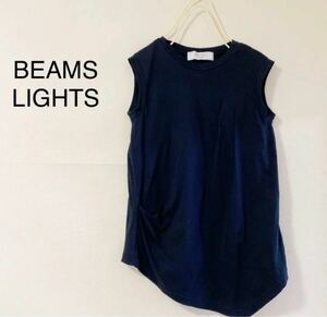 BEAMS LIGHTS ビームスライツ タック入りノースリーブカットソー