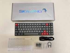 SKYLOONG SK71S メカニカルキーボード USB Bluetooth 茶軸 GATERON オプティカルスイッチ ゲーミング 美品
