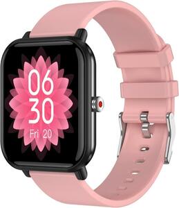  смарт-часы женский 1.7 дюймовый большой экран IP68 водонепроницаемый ( розовый )...