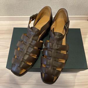 新品未使用　Paraboot パラブーツ　グルカサンダル　　9.5 Cafe ブラウン　9ハーフ　FERRET フェレット　トゥモローランド　茶