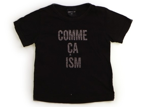 コムサイズム COMME CA ISM Tシャツ・カットソー 80 男の子 黒、グレー文字 子供服 ベビー服 キッズ（998156）