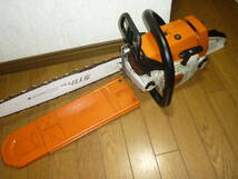 スチール STIHL MS260 エンジン チェンソー 50.2㎝3 45㎝ 3003 008 6817 Made in USA レストアベース 圧縮あり 100サイズ_画像1