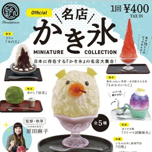 ケンエレファント 名店かき氷 第1弾 全5種類 新品 ミニチュアコレクション フィギュア 小さな食品サンプル