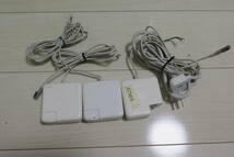 APPLE 60W Magsafe Power Adapter A1330 A1344 Portable Power Adapter 60W A1184 3個セット 中古ジャンク品_画像1